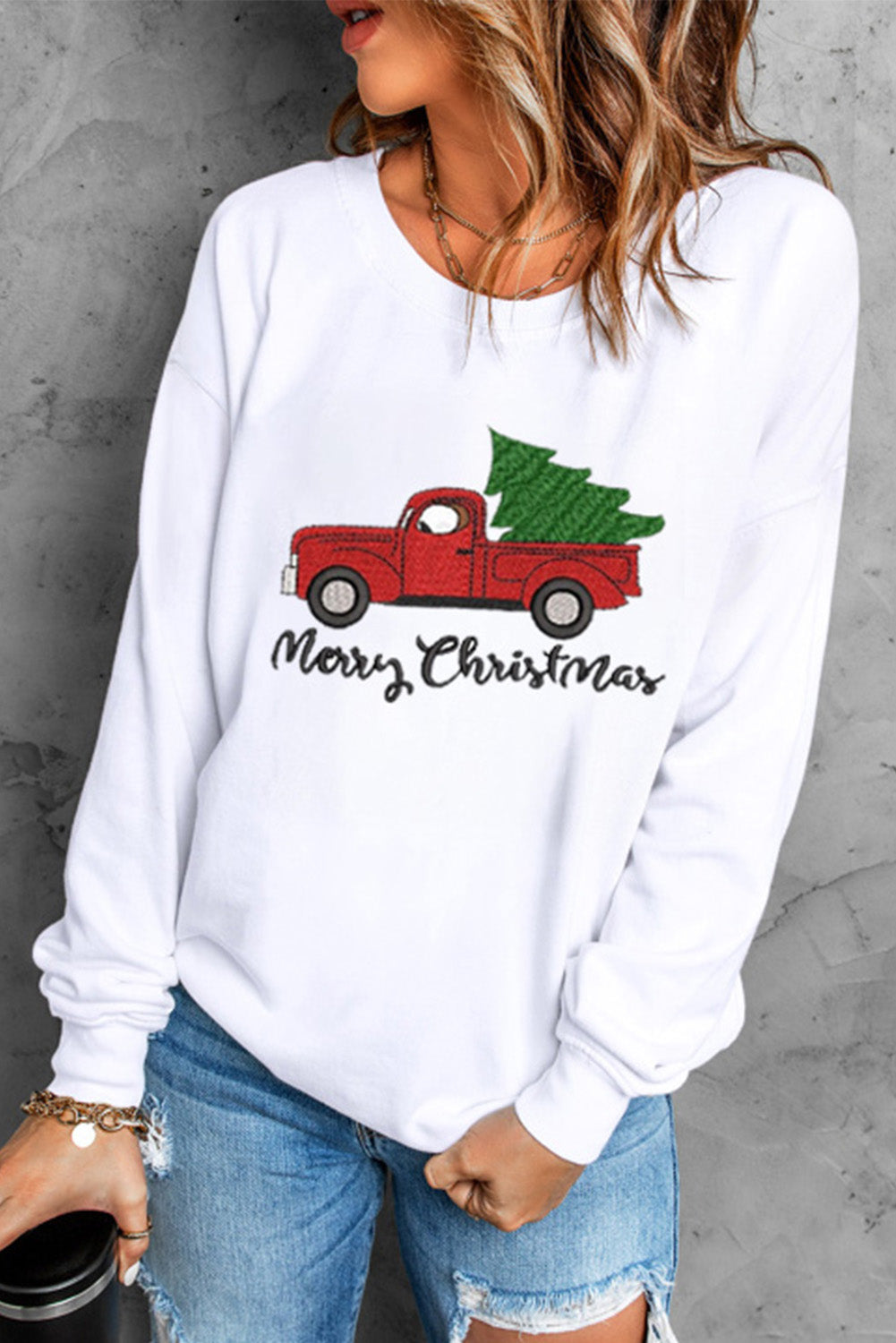 Merry Christmas-Red Truck