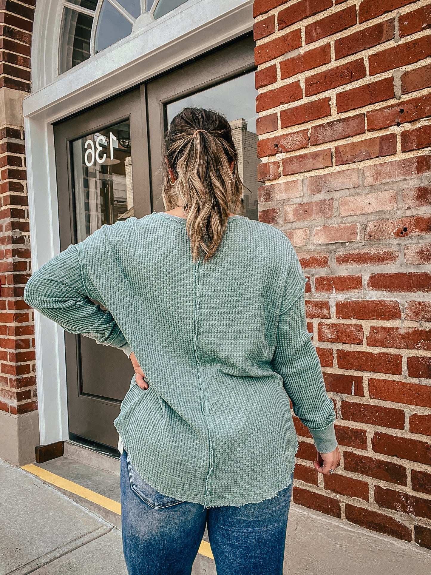 The Driftwood Thermal Top in Green