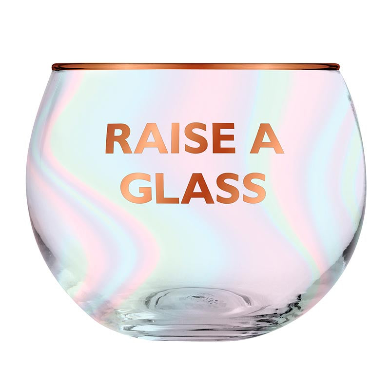 Raise a Glass Wine Glass