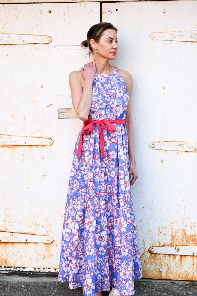 The Tiered Halter Maxi Dress