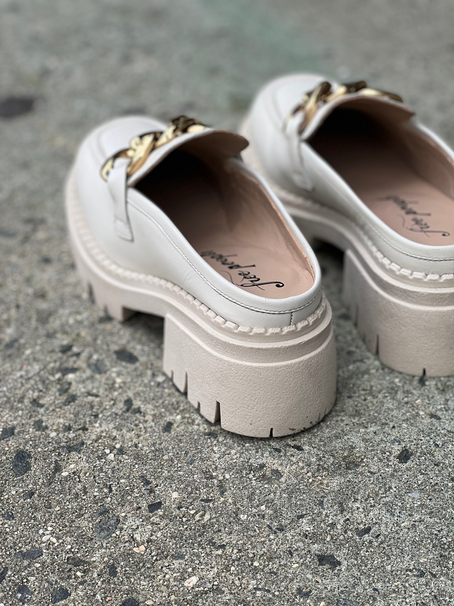 Lyra Link Loafer Mules