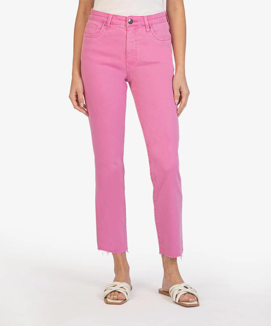 Naomi High Rise Fab Ab Ankle Girlfriend Jean (Rosy Pink)