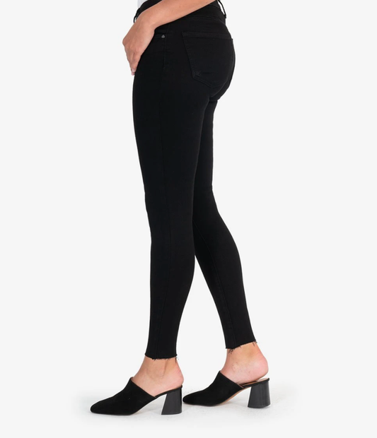 Donna Skinny High Rise Fab Ab Ankle Black